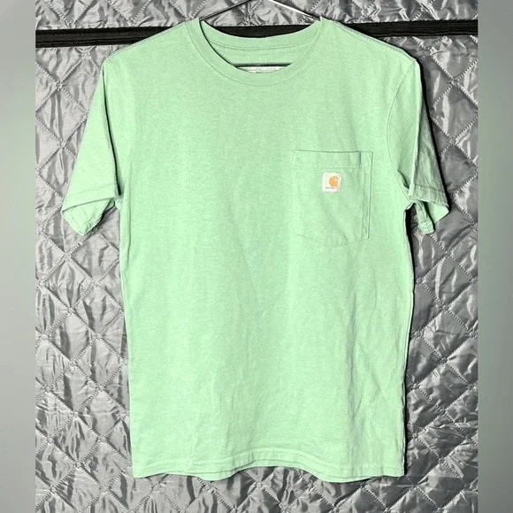 Carhartt Men's Mint Green Short Sleeve Tee loose fit - Picture 4 of 9